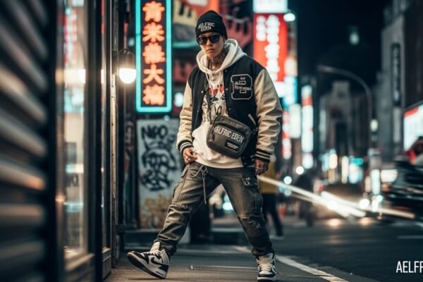 Aelfric Eden oversized graphic hoodie with Y2K streetwear aesthetic