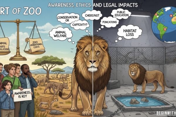 warning concept about harmful online content and animal safety awareness