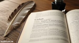 French verb cédait highlighted in a grammar chart