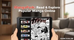 MangaPark website interface showing popular manga titles available for online reading