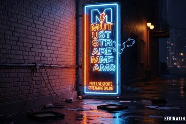 Mutstreams website interface showing live sports streams, including football and basketball, available for free online viewing.