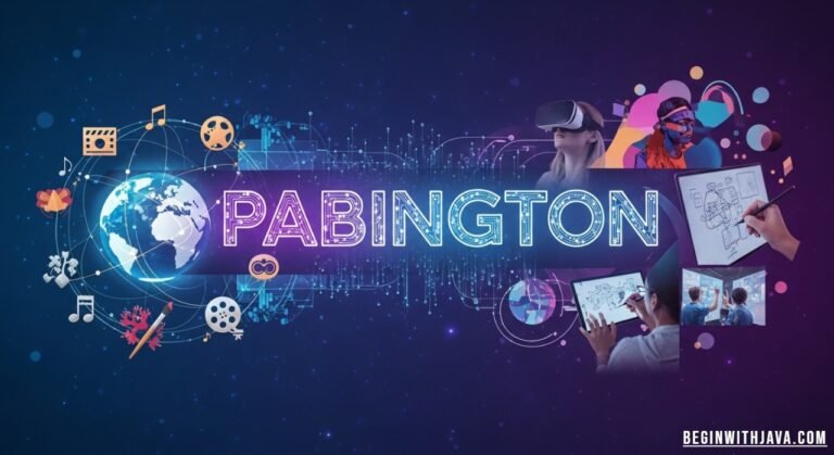 creative digital concept of Pabington as a fictional town name