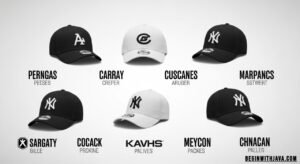 MLB baseball cap with letter "A" logo, representing a professional team, shown in classic team colors