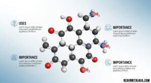 Diagram of nitrate anion (NO₃⁻) showing nitrogen bonded to three oxygen atoms with resonance structure and negative charge